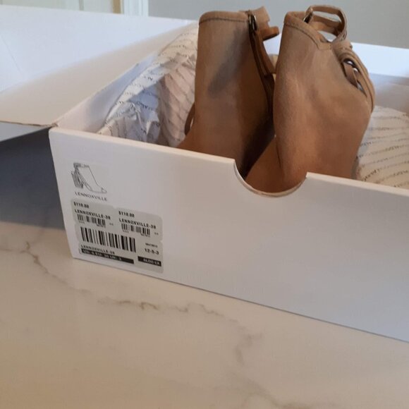 EUC Aldo Lennoxville tan suede open back bootie, 6 - Picture 8 of 8